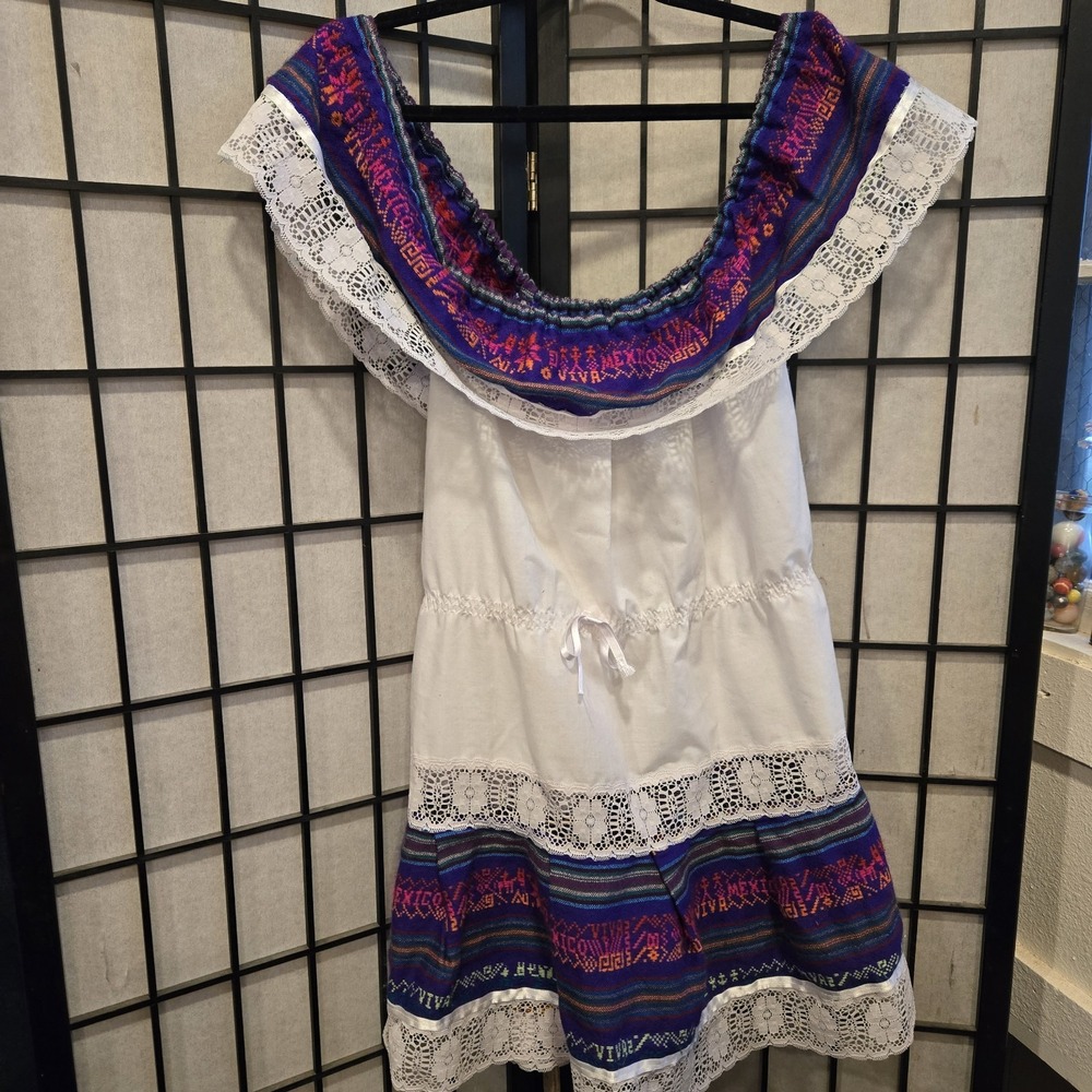 Mexican dress girls size 6-Cinco de Mayo Dress-Fiesta-vintage - Picture 8 of 13